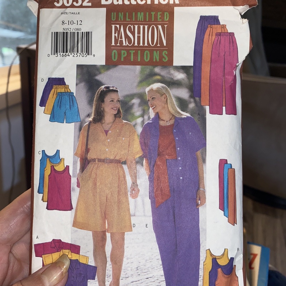Vintage 1997 Butterick Suit Sewing Pattern 5052 Size 8-12 Cut Complete
